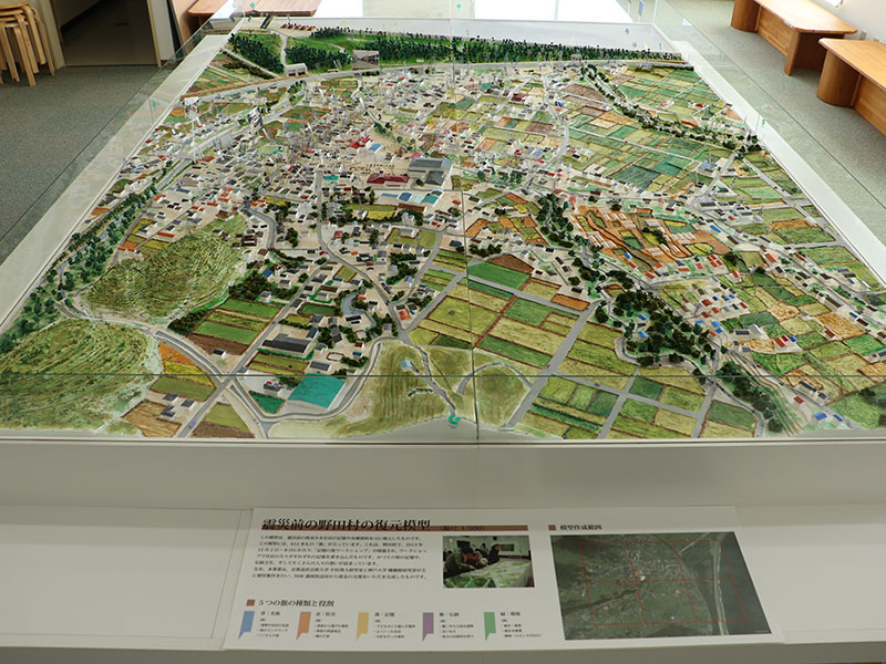 震災前の街並み復元模型