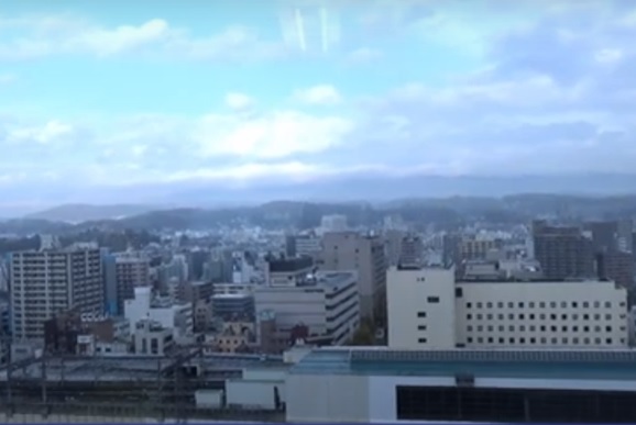 14階のオフィスからは盛岡市内を一望できます